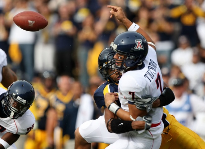 Thomas DeCoud was a big part of Cal's 45-27 victory over the Wildcats